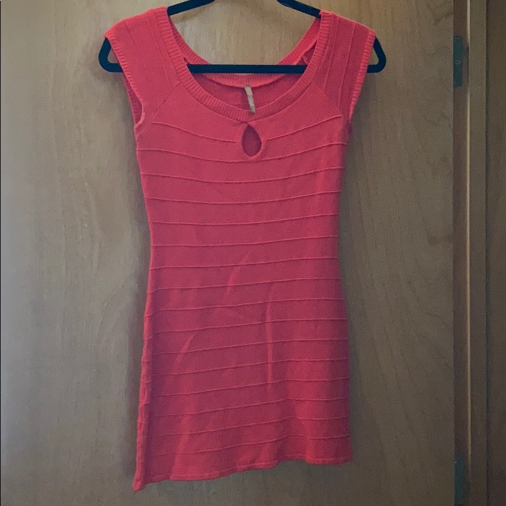 Mini red dress